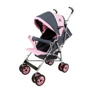 Aldeba 3018 Pembe Tam Yatar 3 Kademeli Bebek Arabası
