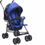 Aldeba 3018 Tam Yatarlı Baston Mavi Bebek Arabası