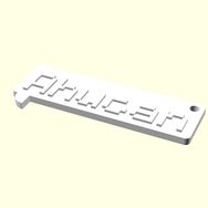Aldım Geldi Ahucan Kişiye Özel Üretim Organik Plastik Zincirsiz 3D Baskı Anahtarlık