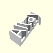 Aldım Geldi Altay Kişiye Özel Üretim Organik Plastik Beyaz Renk 3D Baskı Dekoratif İsimlik