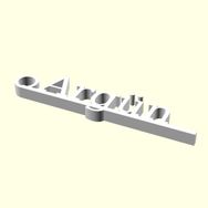 Aldım Geldi Argün Kişiye Özel Üretim Organik Plastik Zincirsiz 3D Baskı Anahtarlık
