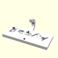 Aldım Geldi Ayçağ Kişiye Özel Üretim Organik Plastik Beyaz Renk 3D Baskı Anahtarlık