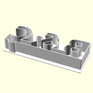 Aldım Geldi B & C Kişiye Özel Üretim Organik Plastik Beyaz Renk 3D Baskı Kek Kalıbı