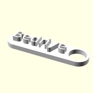 Aldım Geldi Bedriye Kişiye Özel Üretim Organik Plastik Zincirsiz Beyaz Renk 3D Baskı Anahtarlık