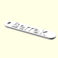 Aldım Geldi Berrak Kişiye Özel Zincirsiz Organik Plastikten Hediyelik Künye
