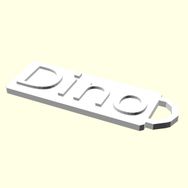 Aldım Geldi Dino İsme Özel Üretim Zincirsiz Organik Plastik Kedi - Köpek Hayvan Künyesi