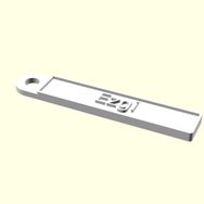 Aldım Geldi Ezgi Kişiye Özel Üretim Organik Plastik Zincirsiz Beyaz Renk 3D Baskı Anahtarlık