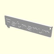 Aldım Geldi Fatmanur Kişiye Özel Üretim Organik Plastik Zincirsiz Beyaz Renk 3D Baskı Anahtarlık