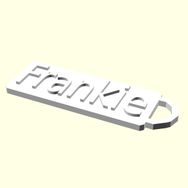 Aldım Geldi Frankie İsme Özel Üretim Zincirsiz Organik Plastik Kedi - Köpek Hayvan Künyesi