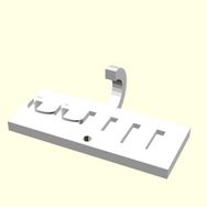 Aldım Geldi Ilım Kişiye Özel Üretim Organik Plastik Beyaz Renk 3D Baskı Anahtarlık Tutucu