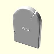 Aldım Geldi Tarık Kişiye Özel Üretim Organik Plastik Beyaz Renk 3D Baskı Dekoratif Mezar Taşı