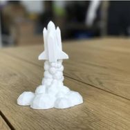 AldımGeldi Roket Dekoratif Biblo