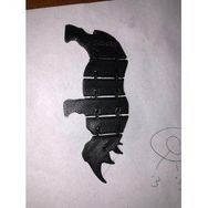AldımGeldi Sudan Rhino Gergedan Masaüstü Biblo