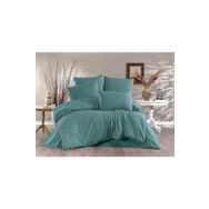 Alena Home Gold Serisi Düz Yeşil 180x200 cm Çift Kişilik Lastikli Çarşaflı Nevresim Takımı