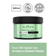 Alerma 2x240 ml İnce Telli ve Yağlı Saçlar İçin Detox Saç Maskesi