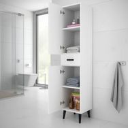 Alesta Life 2 Kapaklı Çekmeceli Beyaz Dolap