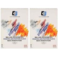 Alex Schoeller 25x35 cm+35x50 cm 165 gr 2'li Spiralli Resim Defteri