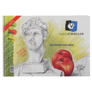 Alex Schoeller 871-841 25x35 cm 120 gr 15'li Spiralli Resim Defteri
