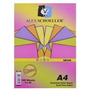 Alex Schoeller A4 80 gr 100'lü Lila Renkli Fotokopi Kağıdı