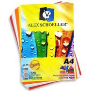 Alex Schoeller A4 80 gr 50'li Karışık Renkli Fotokopi Kağıdı