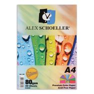 Alex Schoeller A4 Fotokopi Kağıdı 5 Renk 50 Li Alx-621