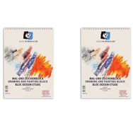 Alex Schoeller ALX-107 2'li 25x35 cm 165 gr 15 Yaprak Spiralli Resim Defteri