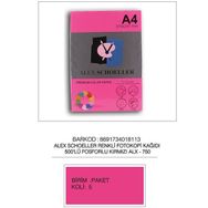 Alex Schoeller ALX-750 500'lü 80 Gram A4 Renkli Fotokopi Kağıdı