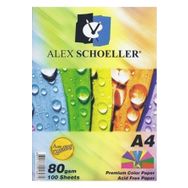 Alex Schoeller ALX779 Renkli 10 Renk 80 gr 100'lü A4 Fotokopi Kağıdı