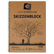 Alex Schoeller Blok Kraft Yan Spiralli A4 90 gr 60 Yaprak Defter