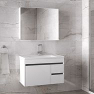 Alfa Banyo Viosen-Ea 80 cm Beyaz Banyo Dolabı Takımı