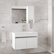 Alfa Banyo Visente-Oa 80 cm Banyo Dolabı Takımı
