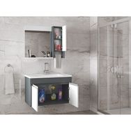 Alfa Banyo Visente-Oa 80 cm Beyaz Banyo Dolabı Takımı