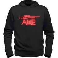 Alfa Tshirt Csgo Kırmızı Awp Siyah Kapşonlu Erkek Sweatshirt