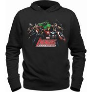 Alfa Tshirt Marvel Siyah Erkek Sweatshirt
