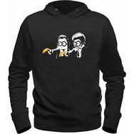 Alfa Tshirt Minions Siyah Erkek Sweatshirt