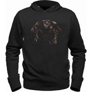 Alfa Tshirt Pudge Meat Hook Siyah Kapşonlu Siyah Erkek Sweatshirt