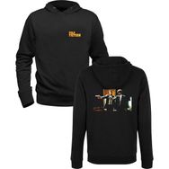 Alfa Tshirt Pulp Fiction Baskılı Ön Arka Baskılı Siyah Erkek Sweatshirt