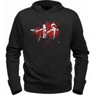 Alfa Tshirt Pulp Fiction Siyah Kapşonlu Erkek Sweatshirt