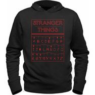 Alfa Tshirt Stranger Things Siyah Kapşonlu Siyah Erkek Sweatshirt