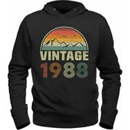 Alfa Tshirt Vintage 1988 Eskitme Siyah Erkek T-shirt