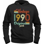 Alfa Tshirt Vintage 1990 Original Parts Siyah Erkek T-shirt