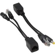 Alfais 4252 IP Kamera Kablosu POE Set Ethernet Adaptör Güç Power Kablosu