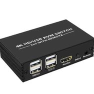 Alfais 4306 HDMI KVM 2 Port USB Type-C 2 PC Tek Kasa Klavye Mouse Kontrol Çoklayıcı Switch