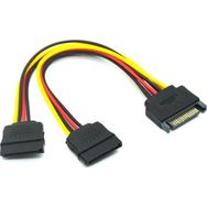 Alfais 4426 Sata 15 Pin 2 Port HDD Bağlatı Kablosu