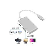 Alfais 4498 USB 3.1 Type-C To HDMI / VGA / DVI / USB 3.0 Dönüştürücü Adaptör