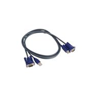 Alfais 4535 USB KVM Switch VGA Yazıcı Kablosu