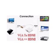 Alfais 4674 Vga To HDMI Çevirici Dönüştürücü Adaptör Kablosu