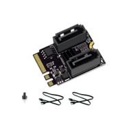 Alfais 4724 M.2 Key A+E to SATA 3.0 Expansion WiFi Port Çevirici Çoklayıcı Adaptör