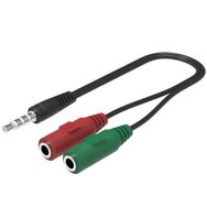 Alfais 4745 3.5 mm Kulaklık Mikrofon Ayırıcı Çoklayıcı Switch Splitter