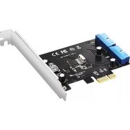 Alfais 4817 PCI Express USB 3.0 2 Port 19 20 Pin Çoklayıcı Kart